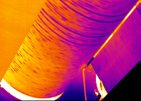 Dark streaks on paper dryer can indicate high moisture content