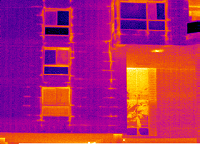 Water infiltration:  Light= Moisture